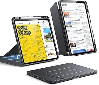 ESR Fodral för iPad Pro 13" M5/M4 (2025/2024), vertikalt stativ, flera vinklar, ultrabeständigt för iPad Pro 13 2025/2024 med pennhållare, flip-serien, svart - Amazon Deal & Rabatt