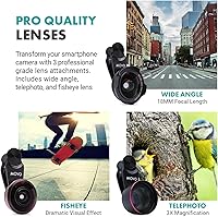 Vista 5 de Movo iVlog5 - Kit de vlogging de director para iPhone - Kit de inicio compatible con Lightning YouTube - Accesorios: trípode, soporte para teléfono