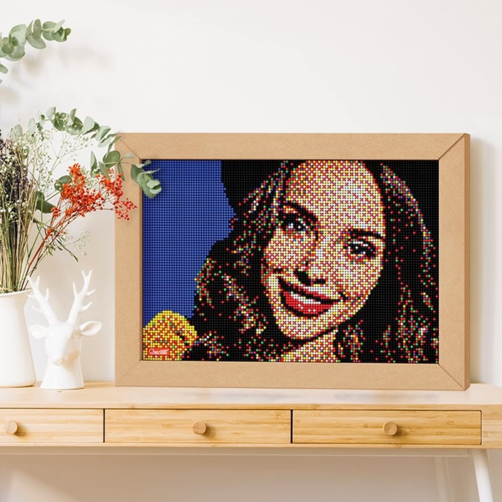 Quercetti 0774 Quercetti-0774 Pixel Art Take a Selfie Steckspiel, Multicolor