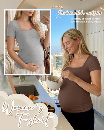 4 Pack Womens Maternity T Shirts