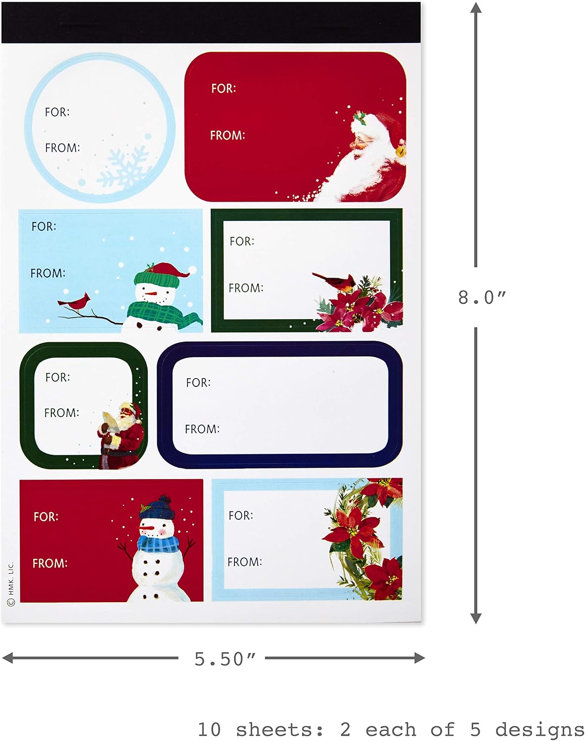 Hallmark Holiday Wrapping Paper Bundle with Cut Lines on Reverse