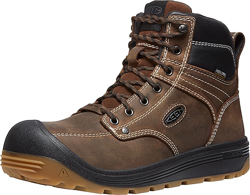 KEEN Utility Fort Wayne Botas de trabajo impermeables con punta compuesta de 6 pulgadas para hombre
