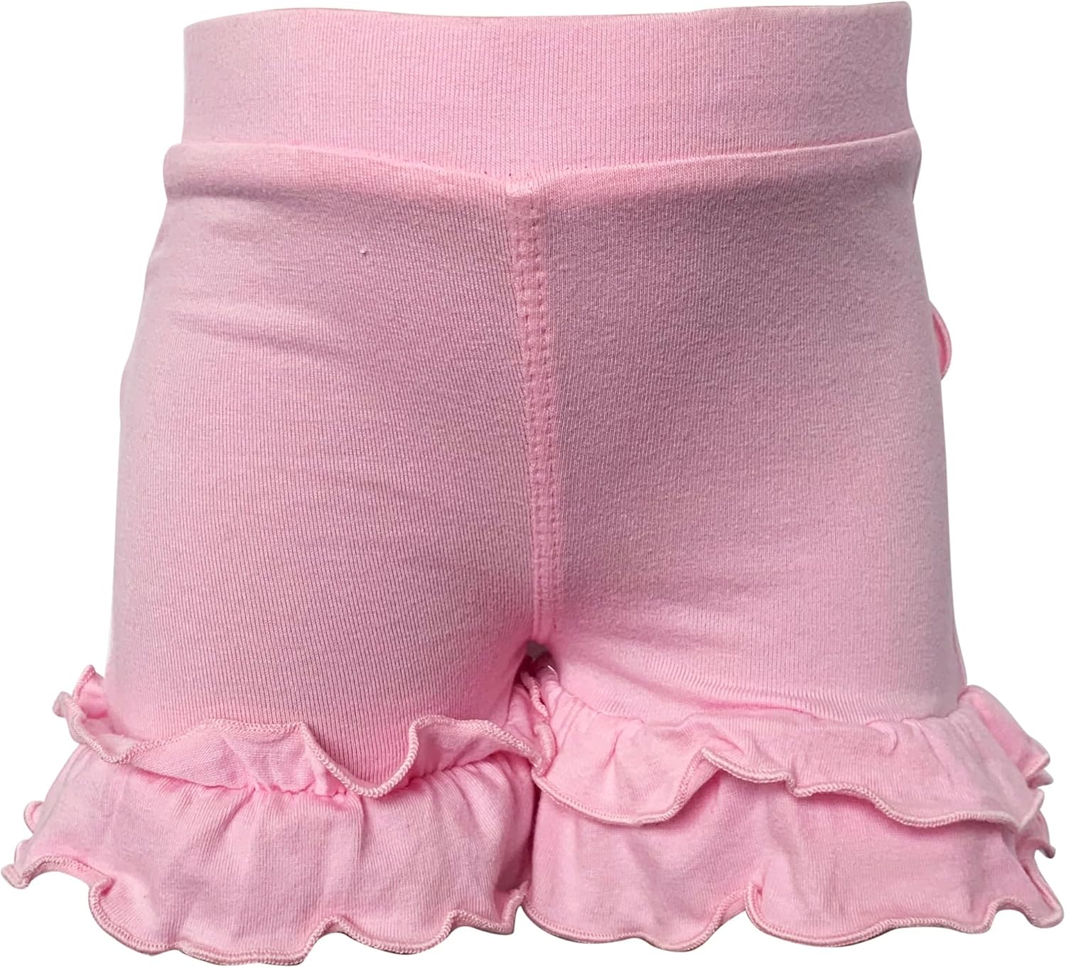 AnnLoren Baby/Toddler Girls Boutique Light Pink Ruffle Butt Shorts