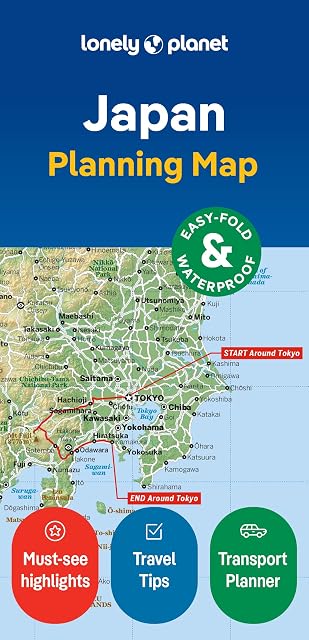 Portada de Lonely Planet Japan Planning Map