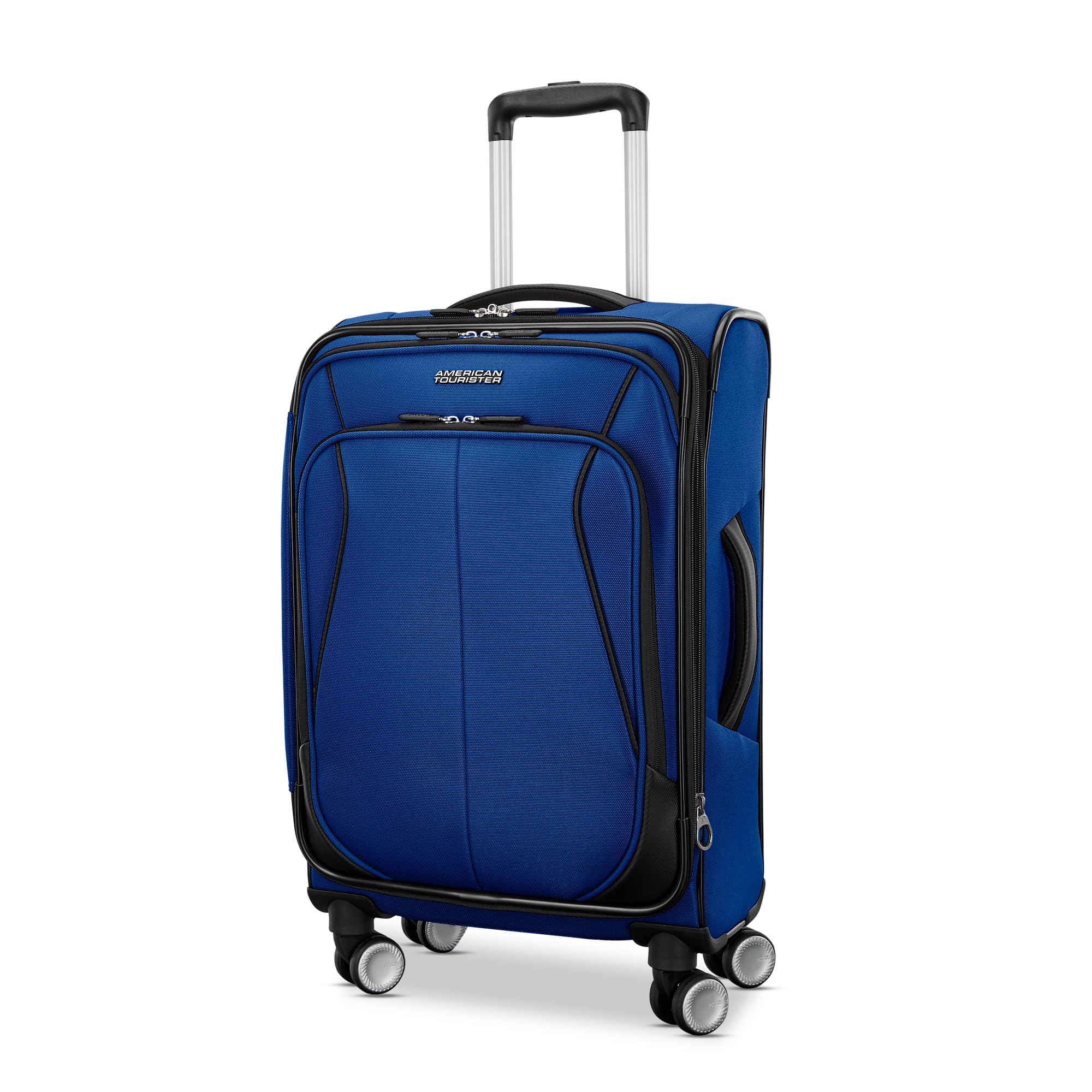 4 KIX 3.0 Carry-On Softside Expandable Luggage with 4 Spinner Wheels, Sapphire Blue