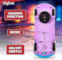 Vista 4 de Playbees Juguete de coche transparente iluminado, juguetes para niños autistas de 3 a 5 años, juguete sensorial para niños con autismo, juguetes