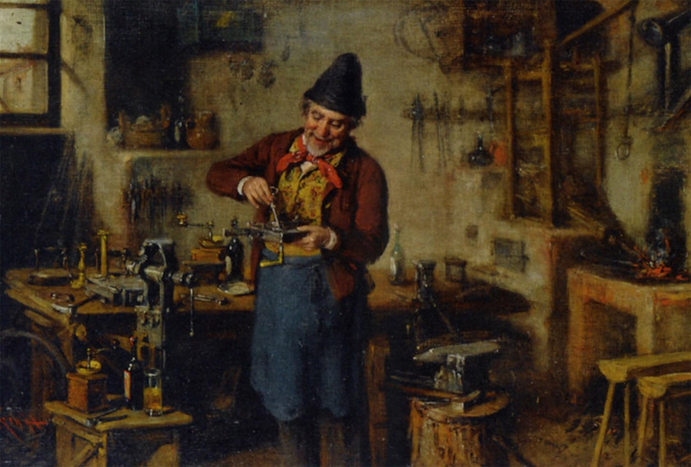 POSTERIIk Famous Animal Posters Vintage Picture the Lock Maker by Hermann Kern Modern Wall Decor for Home Decor 60x90cm