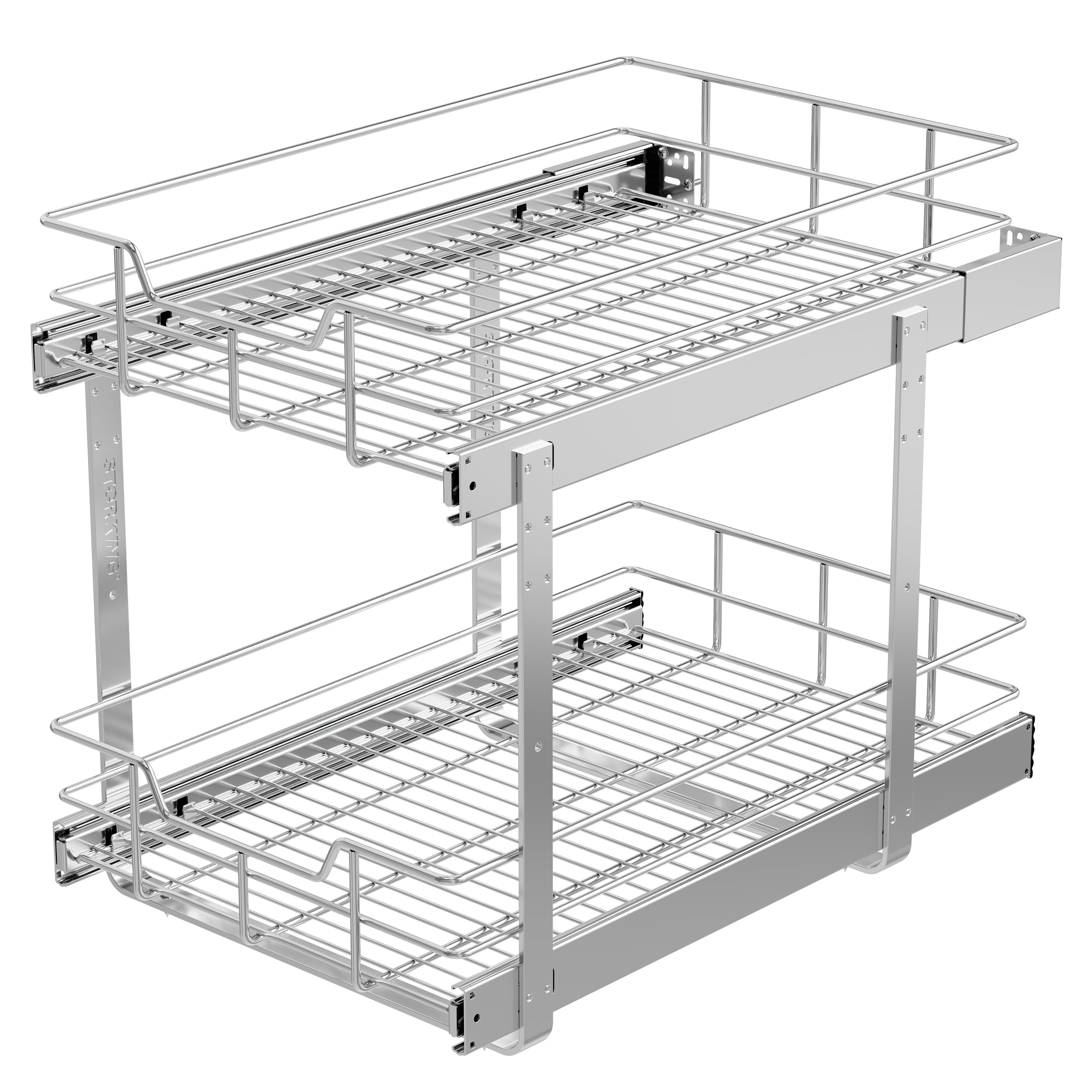 STORKING 2 Tier Pull Out Cabinet Organizer