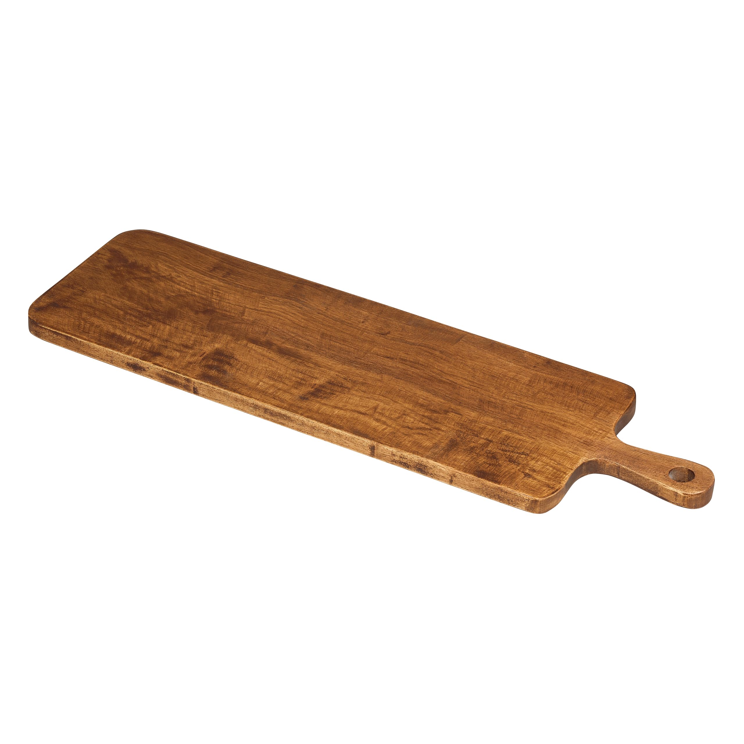 Tala Tabla gigante de presentación y exposición, madera de Hevea lacada con acabado de roble, perfecta para servir carnes, quesos y alimentos dulces, ideal para bufés y exhibiciones de alimentos, mide
