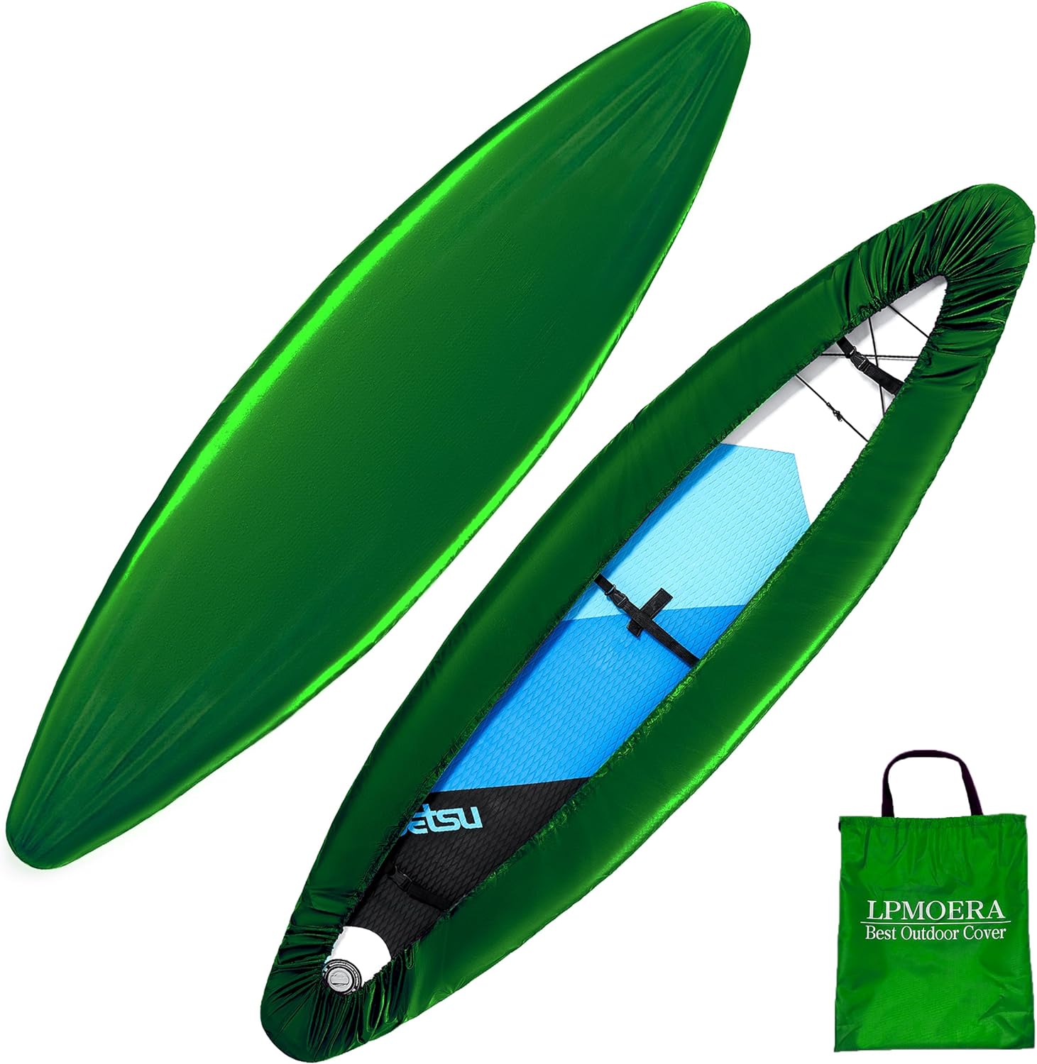 LPMOERA Kayak Cover 420D Thicken Waterproof for Outdoor Storage Dust Cover-UV Sunblock Shield Protector Dustproof Fishing Boat Cover for Indoor&Outdoor Storage-Pine Green,S(9.3-10.5ft) LPMOERA Kayak Cover 420D Thicken Waterproof for Outdoor Storage Dust Cover-UV Sunblock Shield Protector Dustproof Fishing Boat Cover for Indoor&Outdoor Storage-Pine Green,S(9.3-10.5ft)