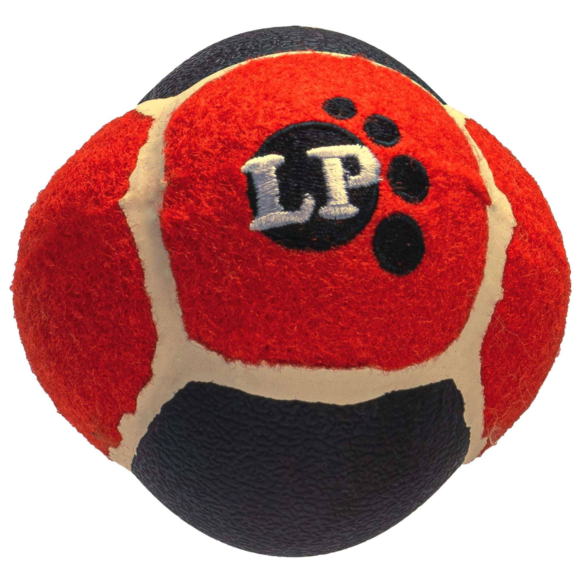 Pet Factory Logical Pet 3 5 Tennis Ball Squeaky Dog Toy - Red One Size