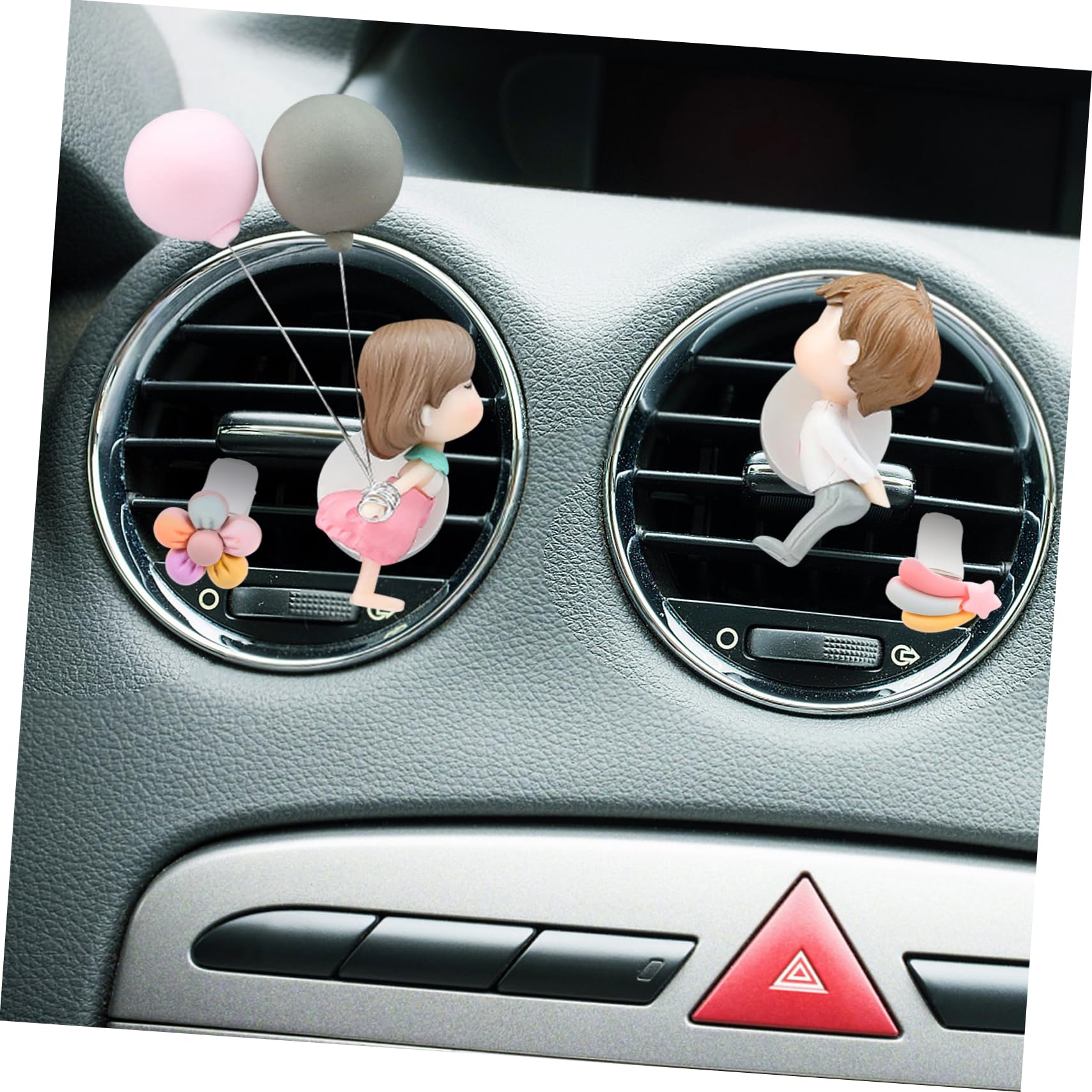 GLEAVI 25pezzi Clip Per Aria Auto Decorazioni Carine Per Ventilazione e Profumazione Di Ornamenti Forma Di Cartoon Profumatori Per Auto Con Aromi Inclusi
