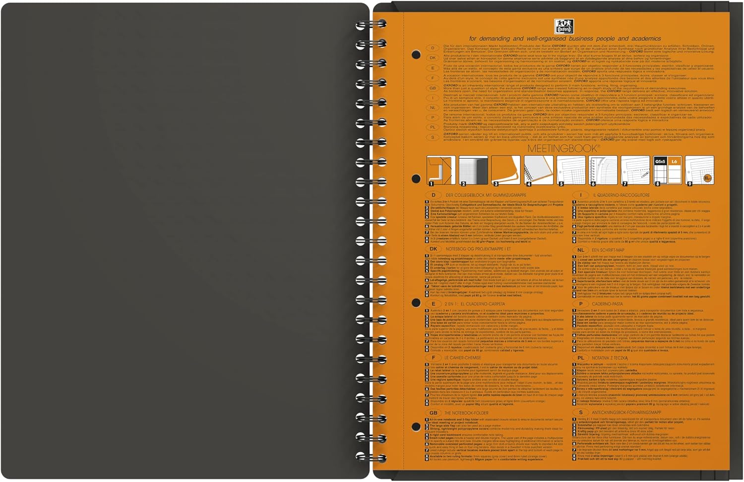 OXFORD CF5BLOCCO MEETINGBOOK A4 5MM