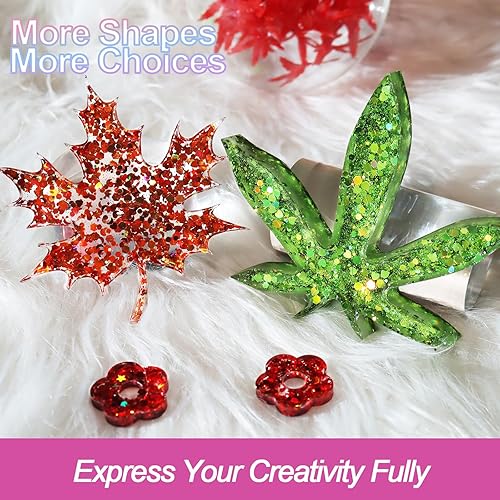 Miniatura 10 de Renfio 1.75 onzas de confeti iluminado, brillo brillante, lentejuelas brillantes, resina brillante, lentejuelas gruesas para bricolaje, arte de