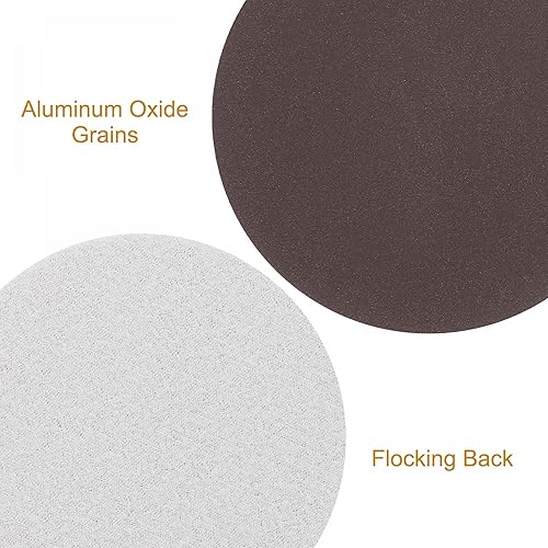 Miniatura 3 de uxcell Esponja de lijado de 3 pulgadas con gancho y bucle de disco de lijado corindón grano 2000, grano 3000, húmedoseco, para automóvil, madera,