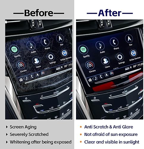 Miniatura 9 de Kixfwpy Pantalla táctil CUE actualizada para Cadillac XTS CTS SRX ATS ESCALADE CUE 2013-2020 más herramientas gratuitas