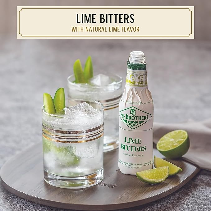 Fee Brothers Bitter de Cóctel de Lima - Saborizante Concentrado, Sin Gluten, Vegano, 5 fl oz miniatura 2