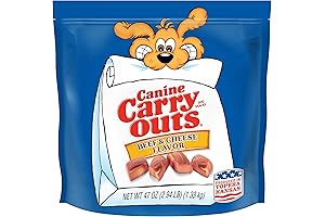 Canine Carry Outs Dog Treats (50 oz Value Size) | Made in The USA!