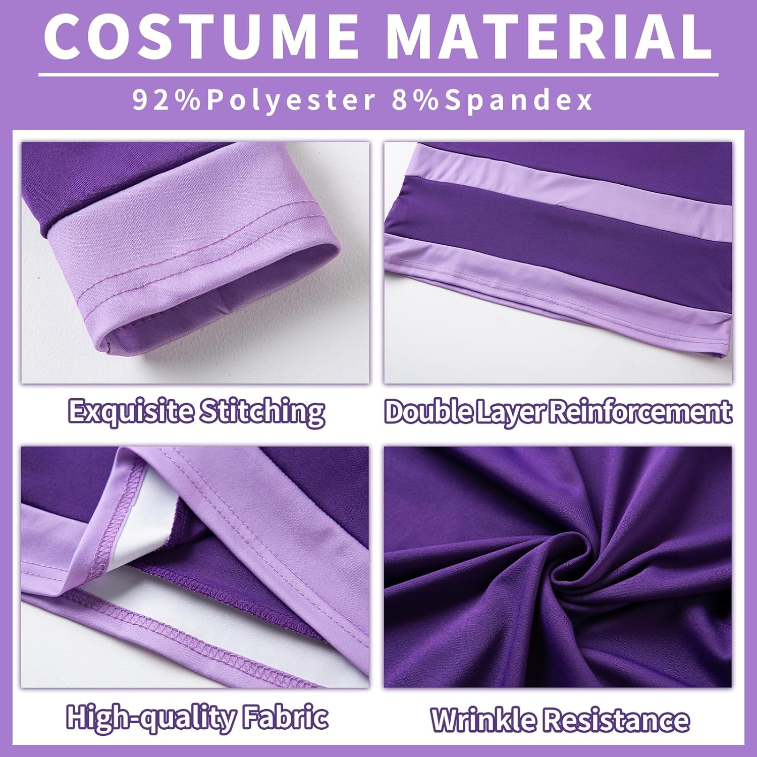 Velma Costume for adult Women, Halloween Daphne Costume Women, Purple Daphne Dress with Scarf Wig for Halloween - Image 5