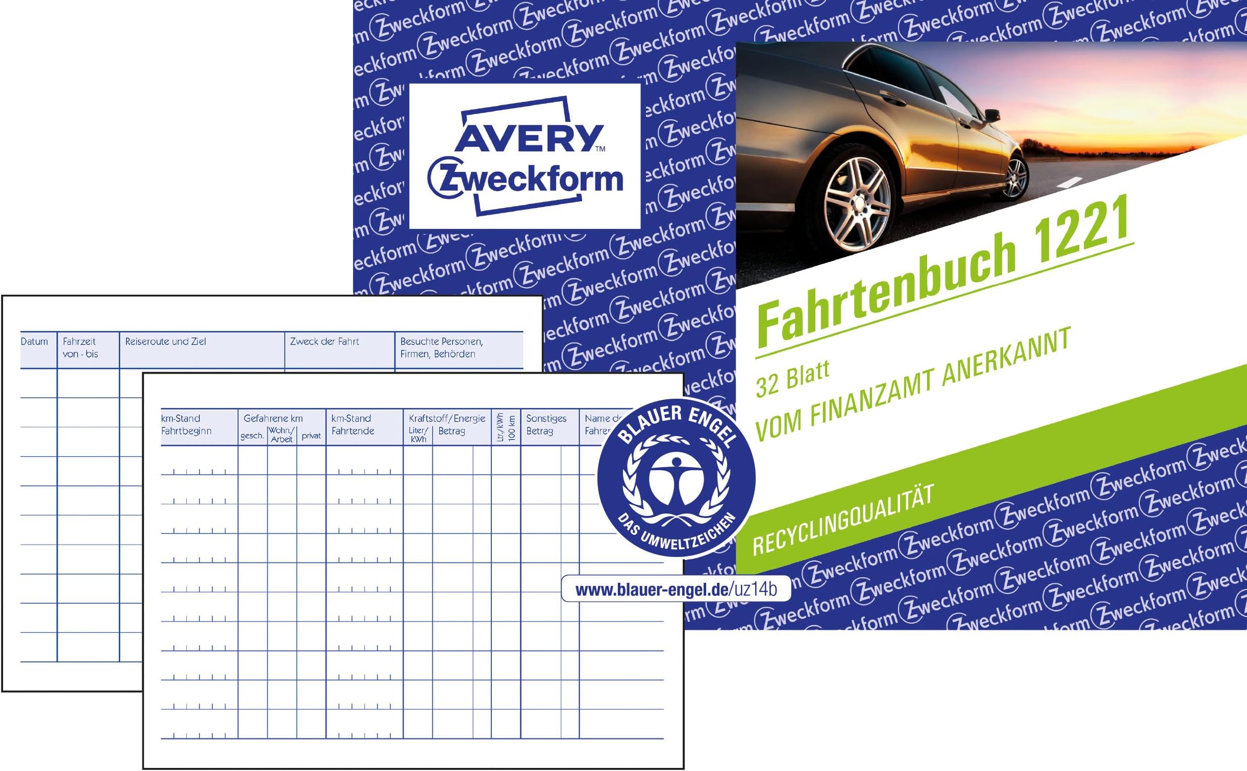 sigel Formularbuch Fahrtenbuch, 2 + 1 Aktion, A6 quer