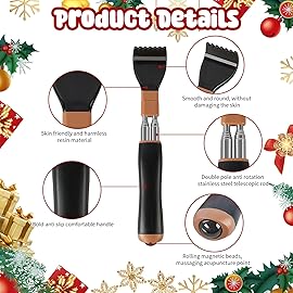 WOVTE Stocking Stuffers for Men Women Adults, Back Scratcher Christmas Gifts for Men Women Husband Dad Mom Wife, White Elephant Gifts for Adults
