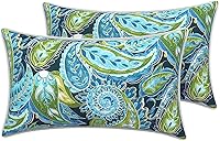 Vista 174 de LVTXIII - Juego de fundas para cojines de sofá, patio o sillón de exteriores, cuadradas y decorativas, 2 unidades de 16" x 16", sin relleno