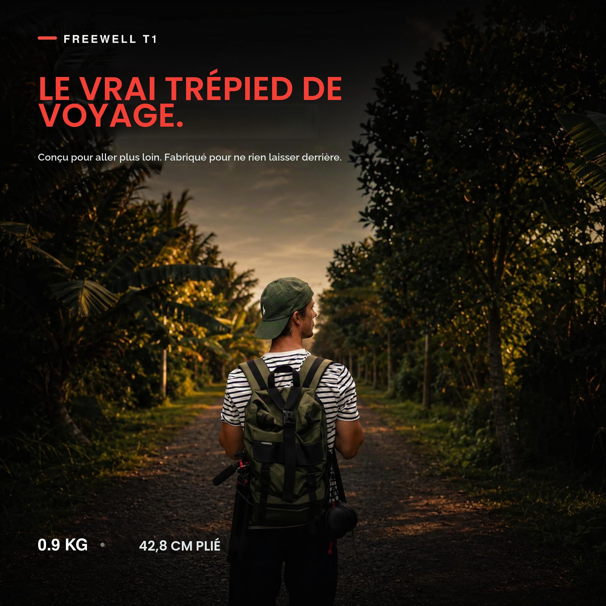 Freewell Trépied Voyage en Fibre Carbone 59.1 Léger 1.98 lbs Photo/Vidéo