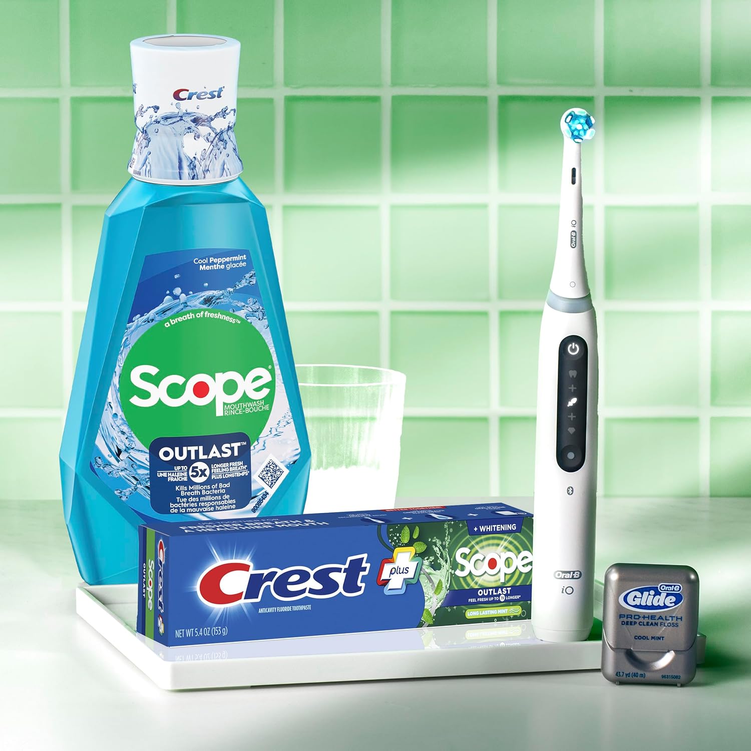 Crest Scope Outlast Mouthwash, Long Lasting Peppermint, 1 L (SG_B019FGCOW6_US)