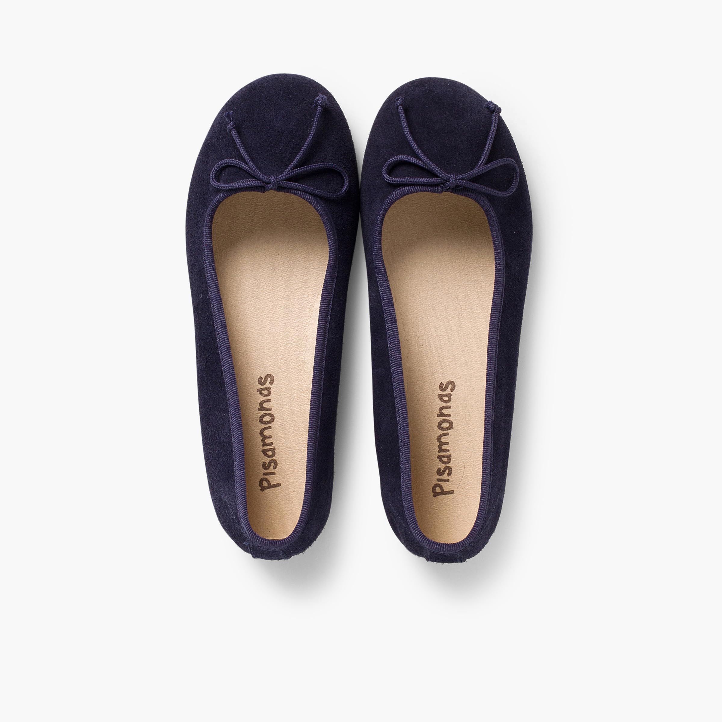 Pisamonas Ballerinas Aus Wildleder Mit Feiner Schleife