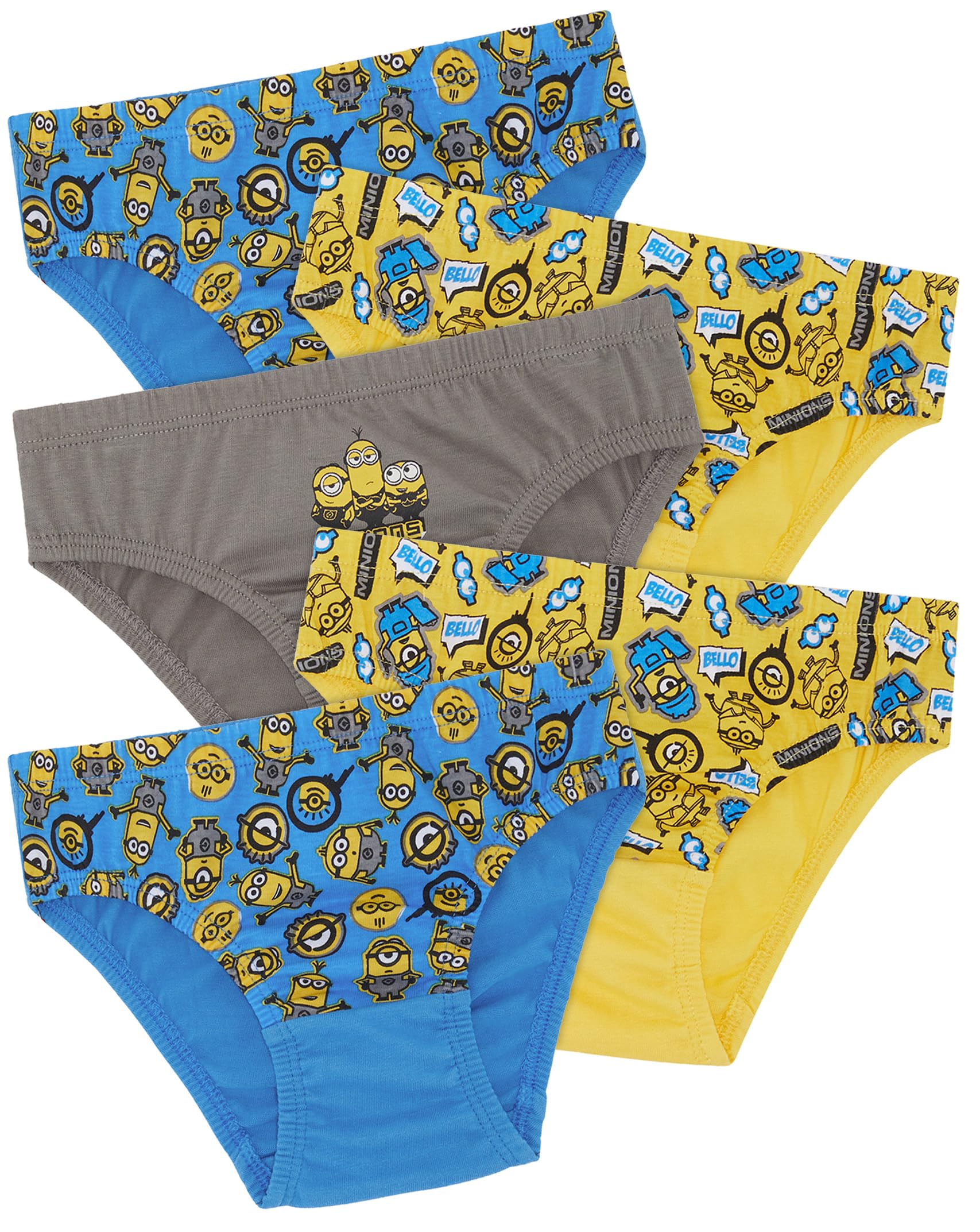 Minions Paquete de 5 Calzoncillos 100% algodón, de GRU: Mi Villano Favorito