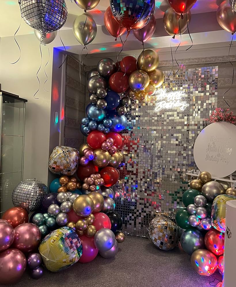 Amazon.com: HKYOOD Disco Balloons Garland Arch Kit - 22 18