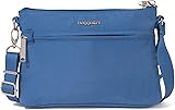 One of the very few RFID-blocking, locking zipper, slash-proof bags that isn't ugly