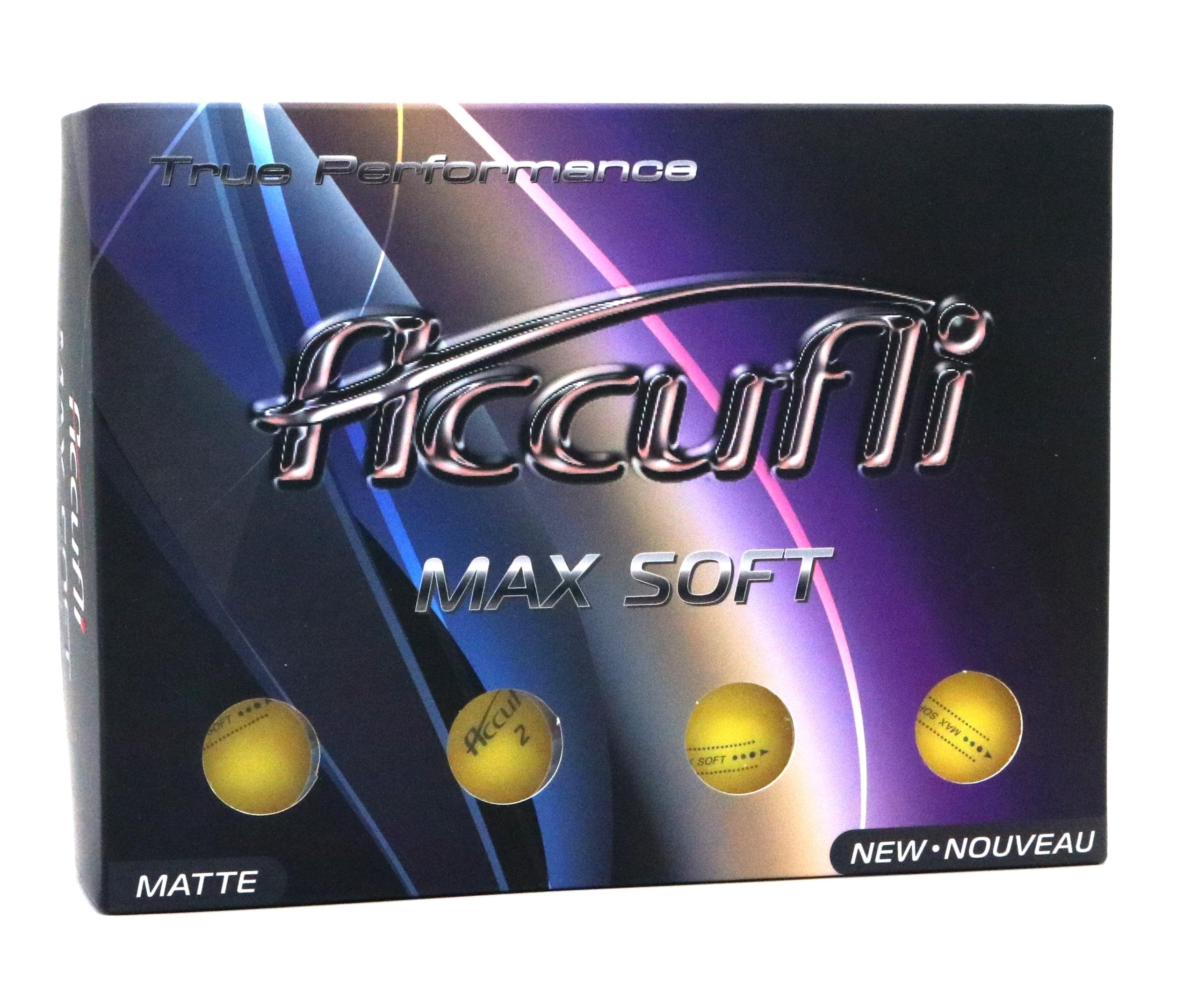 ACCUFLI Max Soft Matte Golf Balls