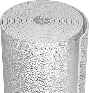 Reflective Insulation Sheet - Aluminum Foil Pearl Cotton Heat Blocker for Summer Window Insulation, 59"W x 99"L