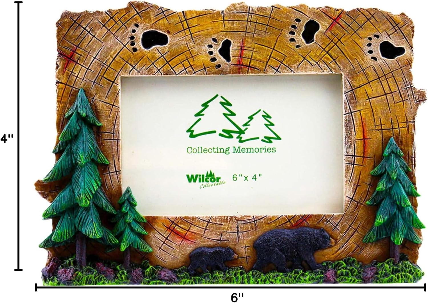 Wilcor Bear Tracks 4 x 6 Picture Frame