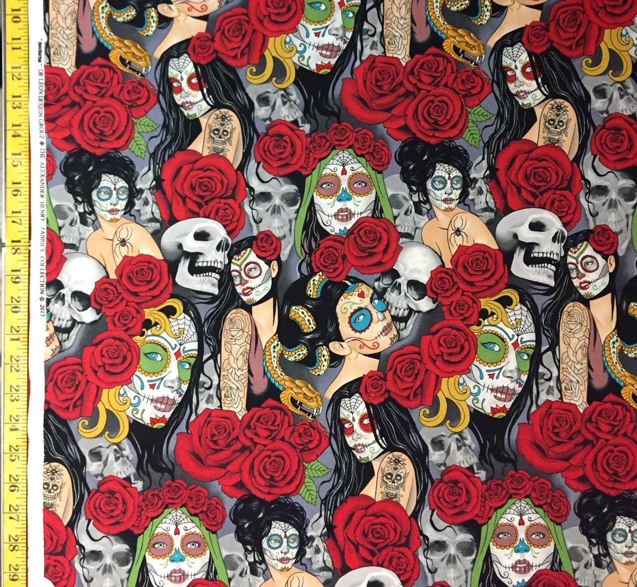 Nocturna Bright Alexander Henry Fabric - by Half Yard (Half Yard)