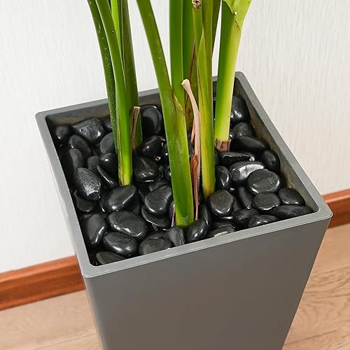 Miniatura 4 de StoneCreek River Rocks, piedras decorativas de jardín para paisajismo de plantas, guijarros de relleno de grava pulida para decoración del hogar,