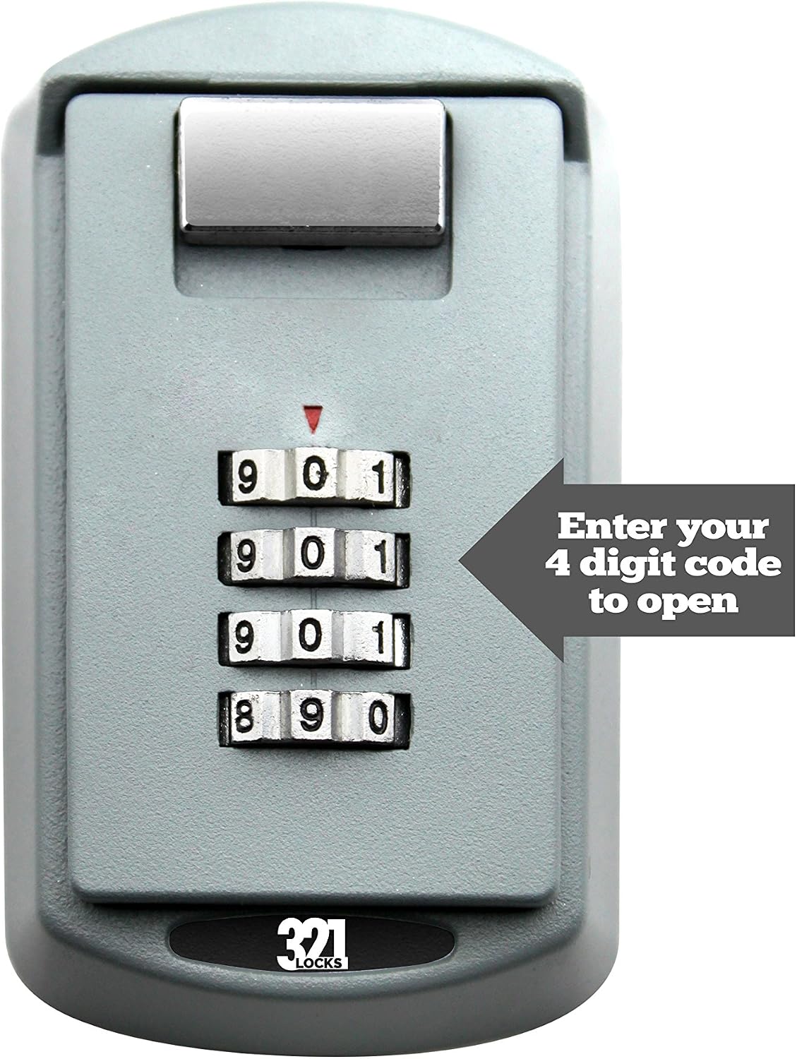 321 Locks© Key Lock Box LB-10 - Premium Storage Box for Outside Master key - Designed for Homes, Business, Realtors, Rental Properties, Property Managers, Airbnb