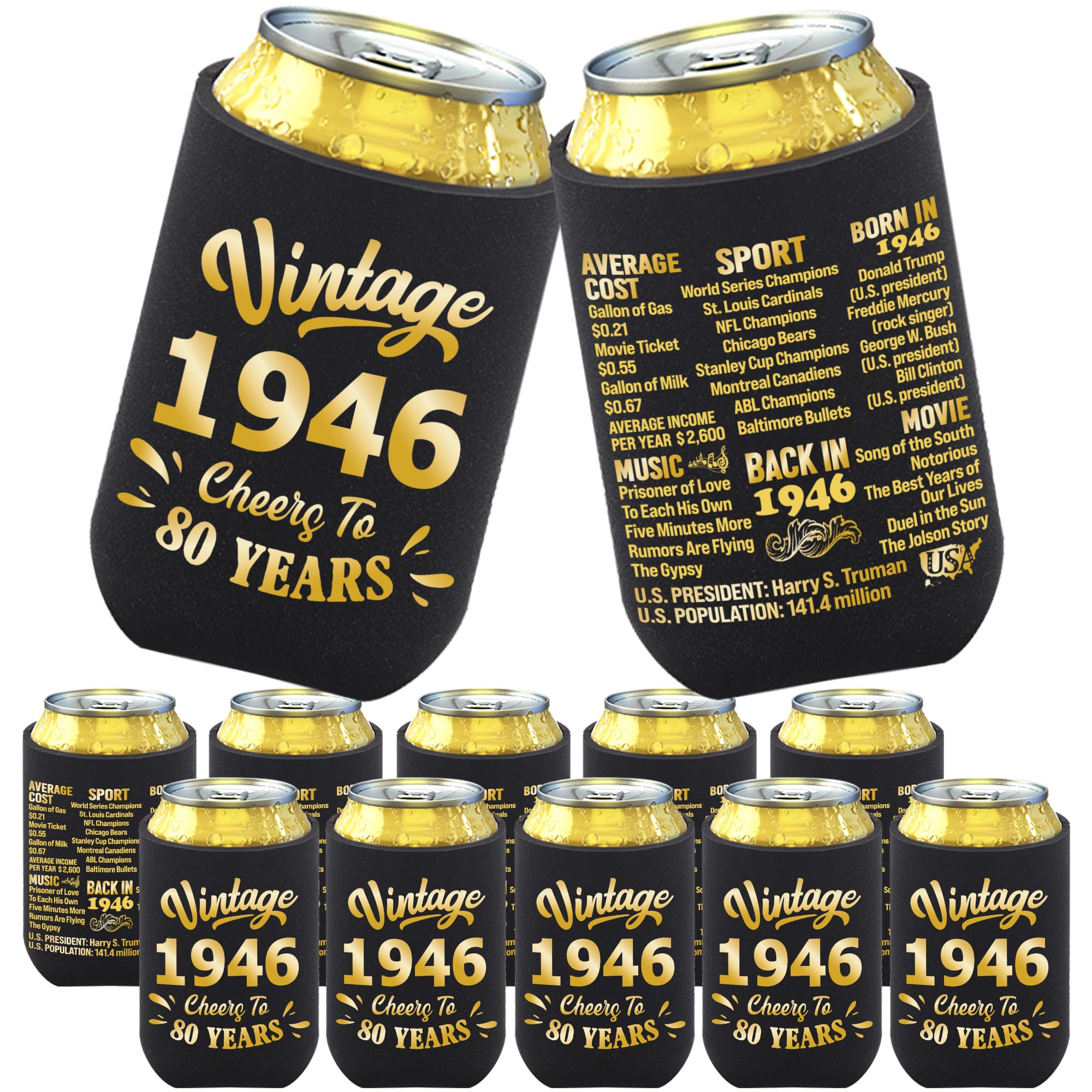 BdayPtion Can Cooler Sleeves (12-pack)