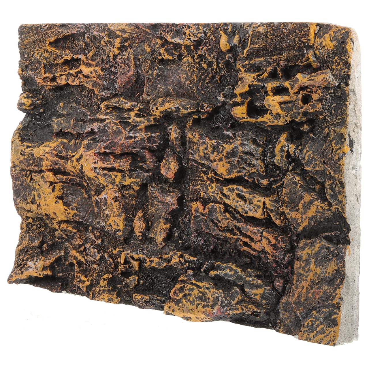Toddmomy 3pcs Realistic Reptile Bark Background, PU Terrarium Decor Wall Tiles for Vivarium Tank, Climbing Habitat Board for Bearded Dragon Gecko & Lizard, Aquarium Decoration