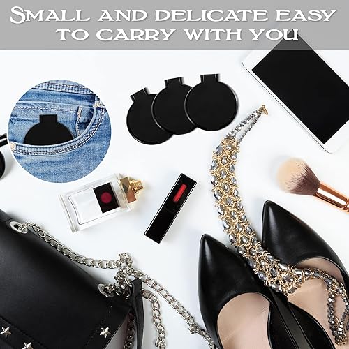 Miniatura 4 de Yalikop 72 piezas de espejo compacto a granel, portátil, redondo, espejo de maquillaje, mini plegable para monedero, mujeres, viajes, uso diario,