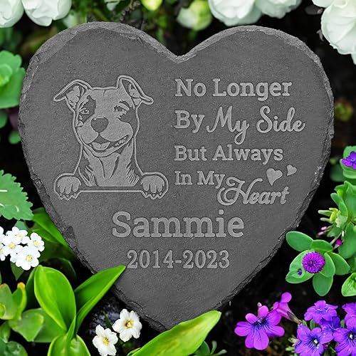 Vista 12 de Piedra conmemorativa de Pit Bull, regalos conmemorativos de Pit Bull, regalos para la pérdida de Pit Bull, en memoria de Pit Bull, regalos