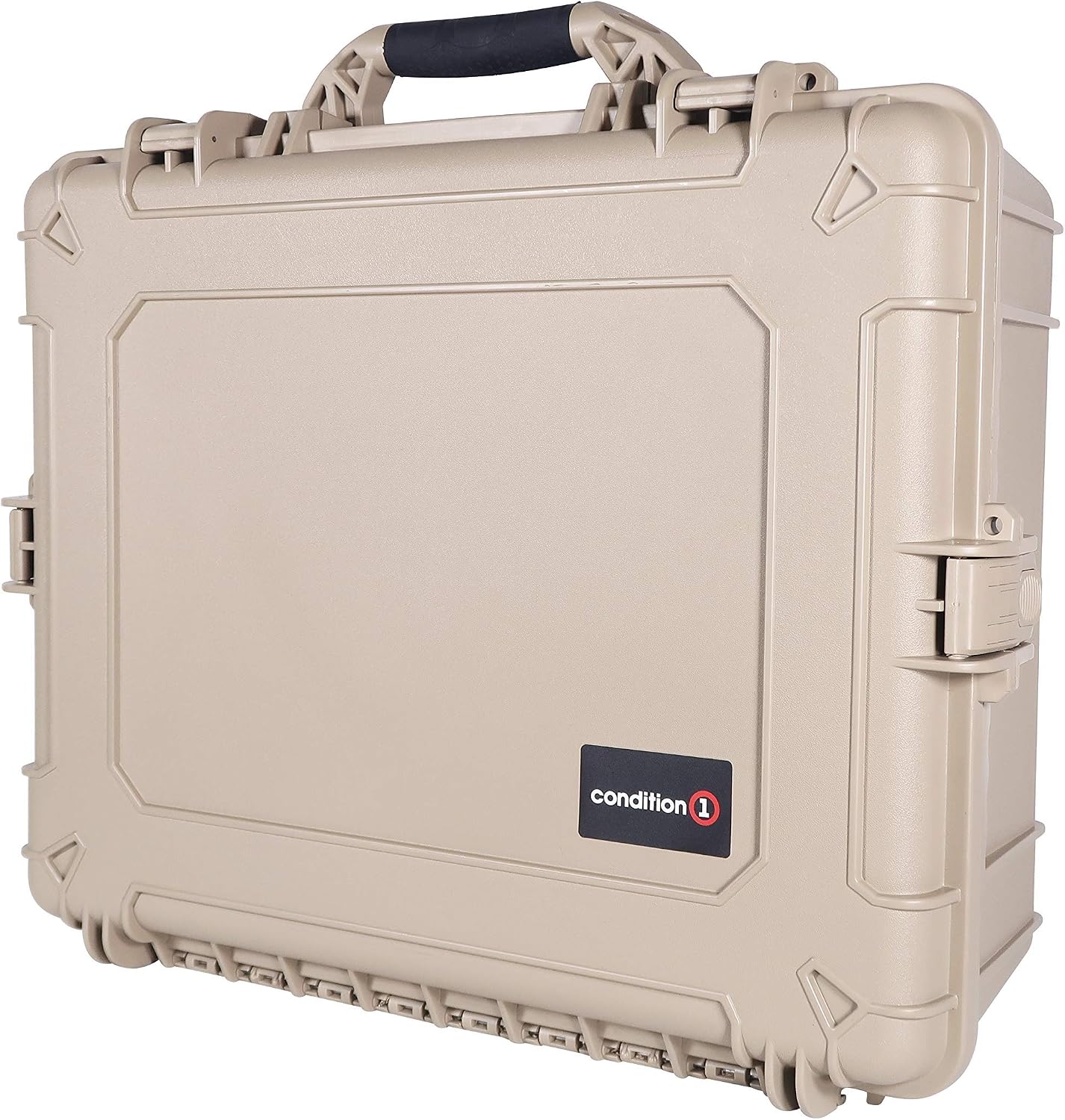 Tор Brаndѕ Condition 1 25 XL Waterproof Protective Hard Case with Foam, Tan - 25 x 20 x 8 #839 IP67 Watertight Dust Proof and Shock Proof TSA Approved Portable Trunk Carrier