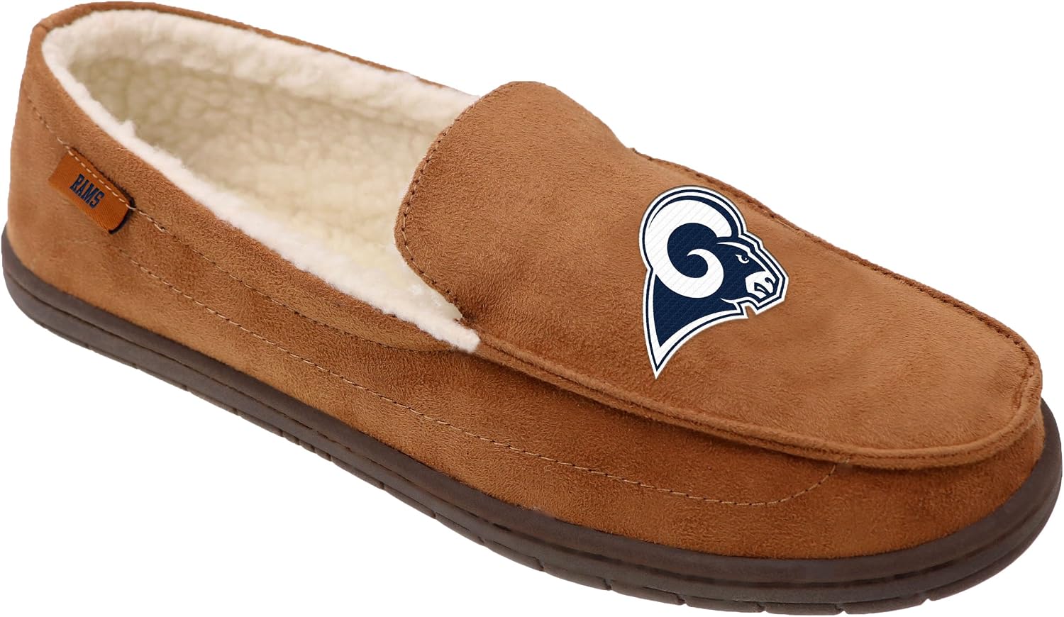 FOCO Mens NFL Team Logo Moccasin Slippers image 2