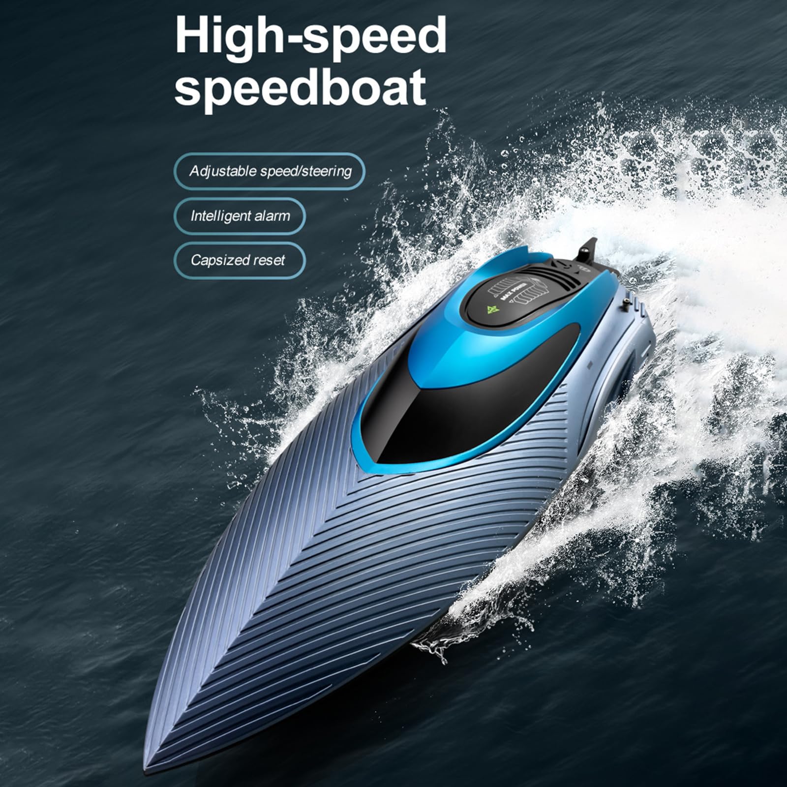 Remote Control Boat 2.4G 45 km/h Tilting LED - Dettaglio