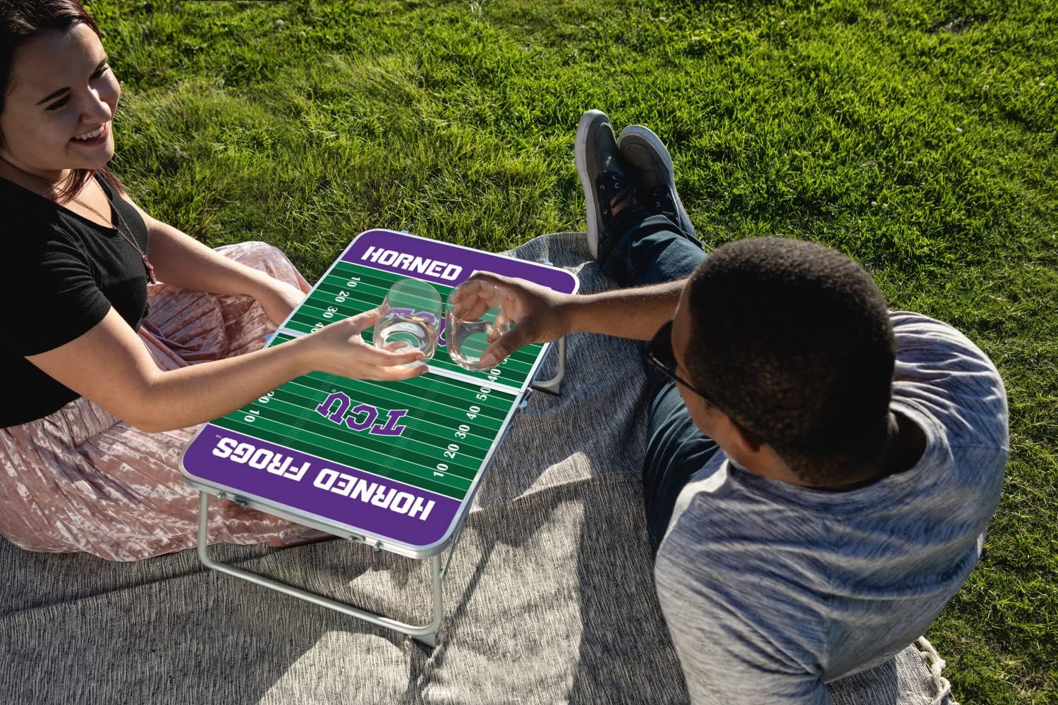 PICNIC TIME NCAA Concert Portable, Small Folding, Mini Picnic Table