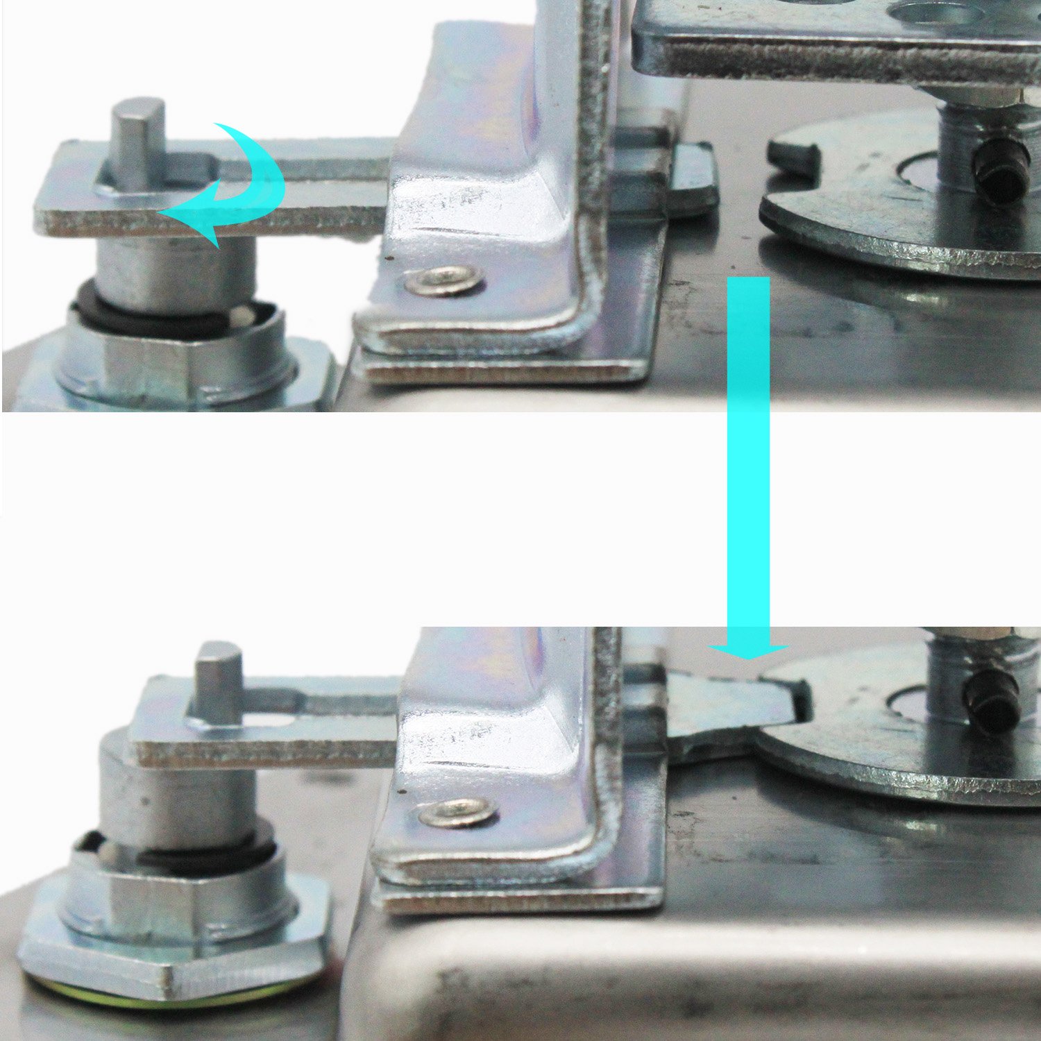 XHaibei Truck Toolbox Door Lock Latch Recessed Folding T Handle