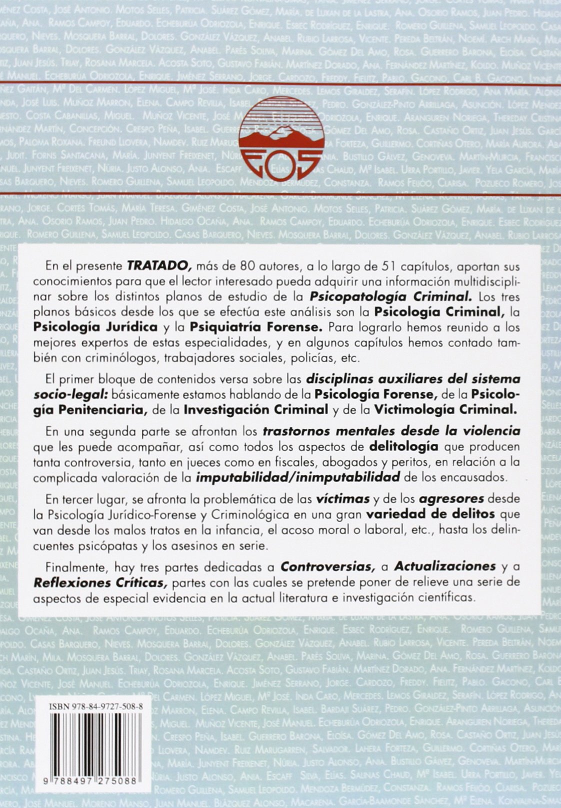 Tratado de Psicopatología Criminal: Psicología Jurídica y Psiquiatría Forense (Obra Completa): Psicología Jurídica y Psiquiatría Forense: 17