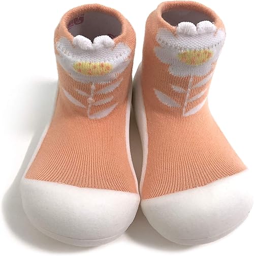 Amazon Attipas アティパス ベビーシューズ 男の子 女の子 ファーストシューズ 子供 靴 水遊びok 洗濯機ok 出産祝い 生後5ヶ月 Flower ベビーシューズ