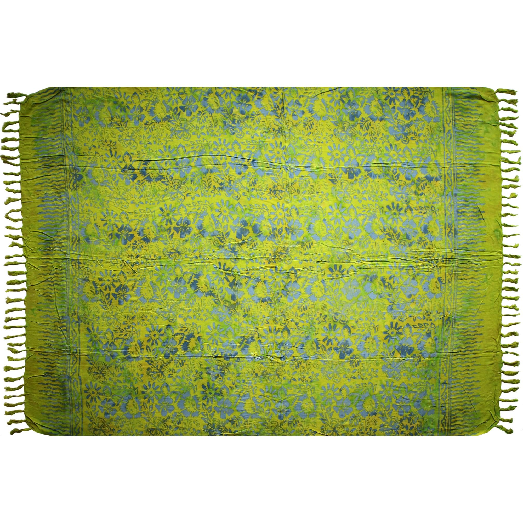 Wogeka Sarong Aus Bali – 170 X 110 Cm, Viskose, Blickdicht, Vielseitig Als Wickeltuch, Pareo Oder Strandtuch